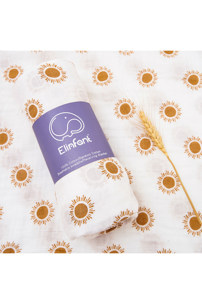 Choice 120X110cm BC30 Elinfant 120x110cm Bamboo Cotton Baby Muslin Swaddle Bl...