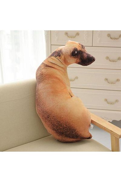 Choice 50cm 50cm Cute Simulation Dog Plush Toy 3D Printing Stuffed Animal Dog Plush Pillow Stuffed Cartoon