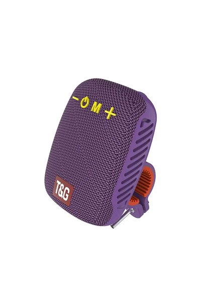 Choice TG392-Purple Outdoor Bicycle TG392 Portable Bluetooth Speaker TWS Wireless Mini Bass FM Radio Soundb