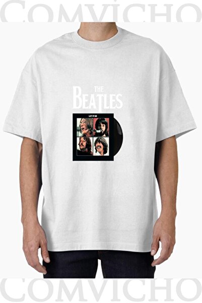 COMVİCHO تي شيرت مطبوع بتصميم البيتلز v1 للجنسين