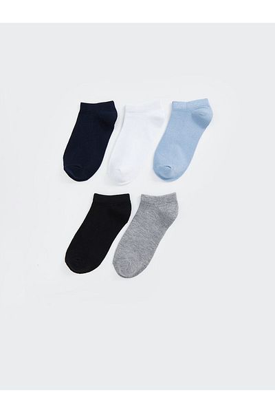 LC Waikiki New Season Boy's Bamboo Booties Socks 5-Piece - S5Aa86Z4