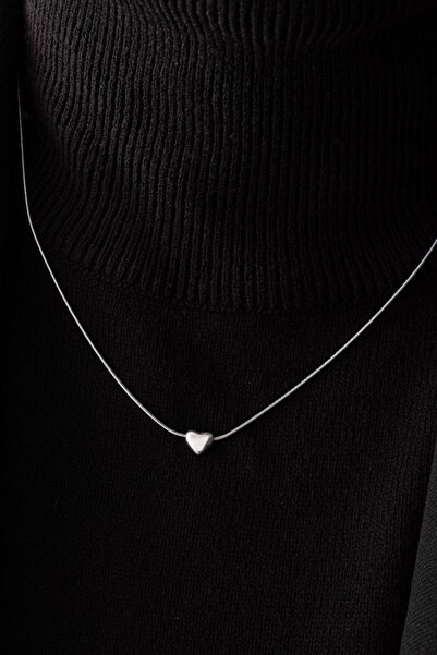 JEWELRY Çelik Minik Kalp Kolye Kararmaz 40cm 5cm