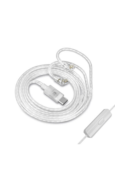 Choice سماعات أذن KZ من النوع C MIC 2PIN كابلات من النوع C مطلية بالفضة كابل ...