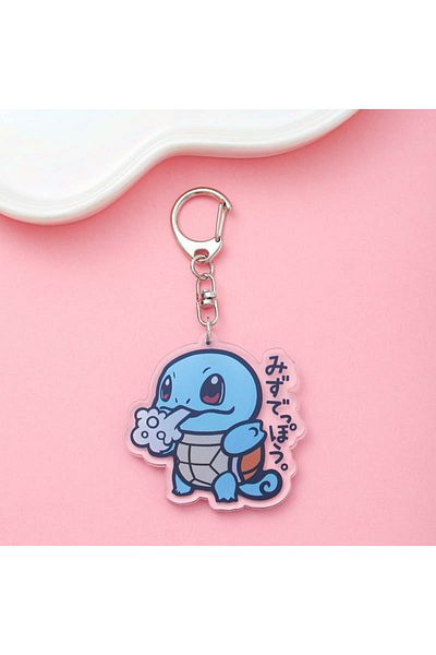 Miniso 5cm 4 Anime Pokémon Acrylic Keychain Accessaries Cartoon Funny Bag Pendant Cute Creative Charm Car K