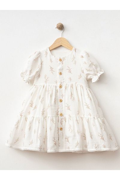 Cherrys Bebek Layered Ruffled Girl's Dress