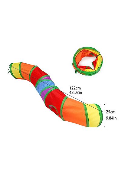 Choice S Cat Tunnel Tube Foldable Cat Toys Kitty Training Interactive Fun Toy Tunnel Bored for Puppy Kitte.
