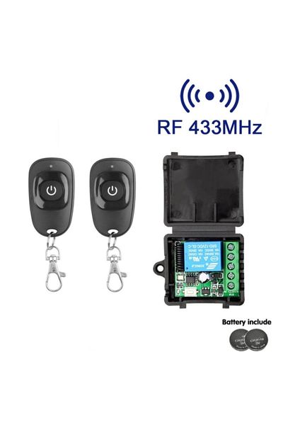 Choice 1RC 2B 433 Mhz Universal Gate Remote Control Switch DC 12V 10A Relay Receiver Mini Module Remote Con