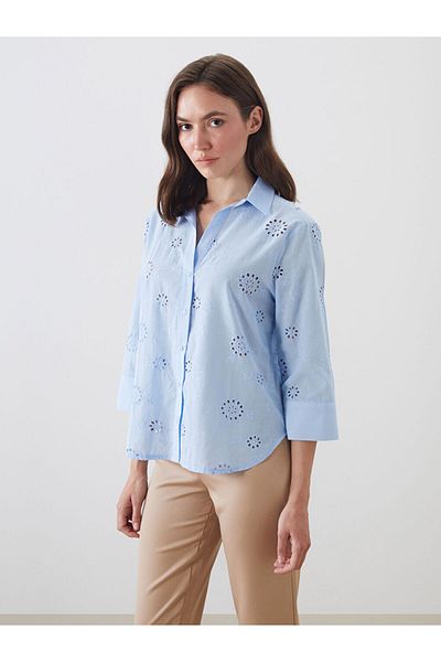 LC Waikiki Cămașă de damă cu broderie ajurata sezon nou - S5ND43Z8