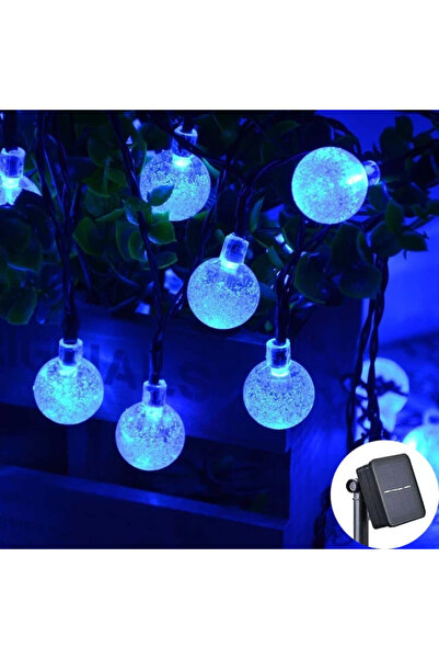 Choice 20 مصباح LED يعمل بالطاقة الشمسية بطول 5 أمتار، ضوء أزرق، سلسلة مصابيح...