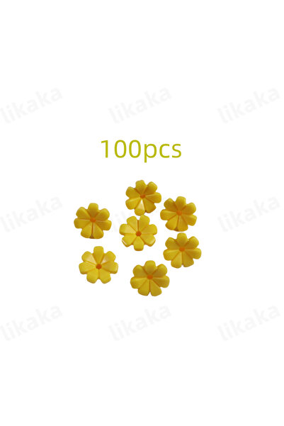 Choice3 مكعبات بناء زهور ملونة صفراء، 100 قطعة، يمكنك تركيبها بنفسك، حدائق جم...