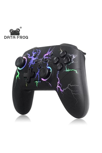 Choice s80 Thunder Light DATA FROG Switch Pro Controllers for Switch/Switch Lite Wireless Remote Gamepad Fo
