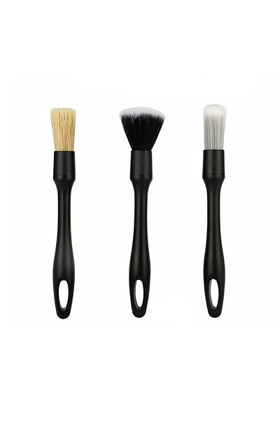 OEM Set of 3 professional brushes for detailing and cleaning car interiors and exteriors