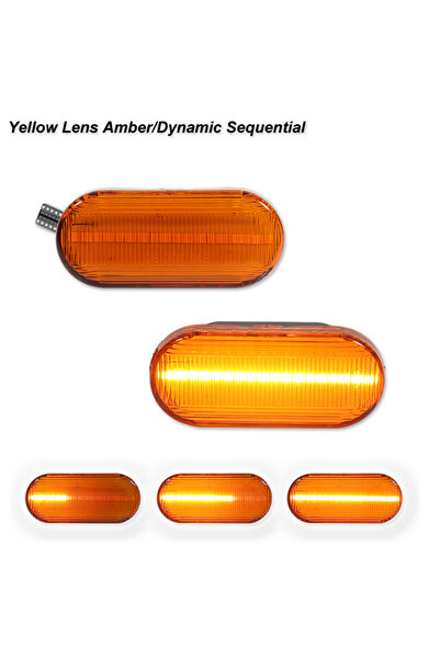 Choice4 Yellow Lens Dynamic For VW Golf 3 4 3 4 Passat 3BG Polo 6N 9N Bora Ve...