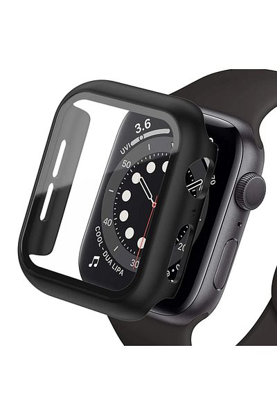 Choice Series 123 42MM Black 2 Tempered Glass+cover For Apple Watch 9 8 41mm 45mm 42mm 38mm PC bumper Scree