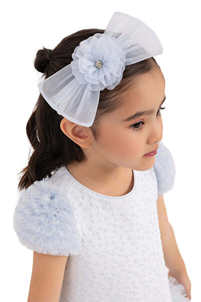 Pamina Rochie din tul, - scurtă, albastră, cu bentiță asortată, 33344 - 116 cm