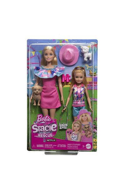 Barbie AND STACIÓN BARBIE DOLL AND STACIE DOLL SET CAT LOVER
