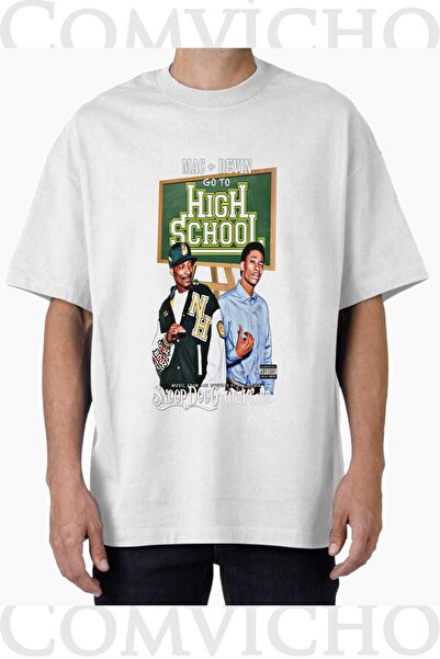 COMVİCHO Unisex Snoop Viz V1 Design Printed Oversize T-Shirt
