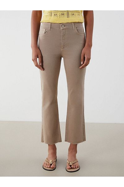 LC Waikiki New Season Crop Flare Women's Jean Trousers - S5Ps10Z8