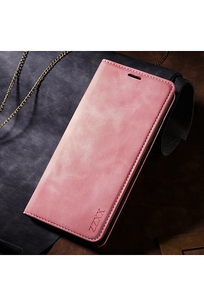 Choice Galaxy S21 Pink Wallet CardSlot Magnetic Flip Leather Case For Samsung Galaxy S24 Ultra S23 Plus S22