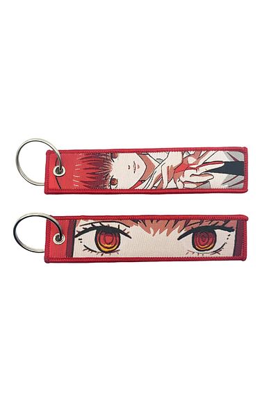 Miniso KCM-03 2023 Anime embroidery Key Jet Tag Personalized Key chain Personalized Key Fobs Cartoon Keycha