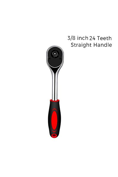 Choice 3-8 inch 24 Teeth 1/4 3/8 1/2 Inch Ratchet Wrench 24 Tooth Drive Ratchet Socket Wrench Tool Multi-fu