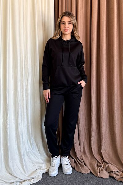 ModaPlaza Women's Kangaroo Pocket Tracksuit Set 968