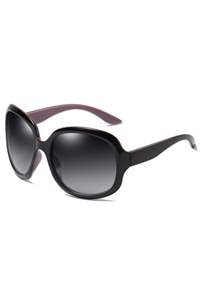 Choice Purple Grey FUQIAN Brand Design Elegant Polarized Oversized Round Sunglasses Women Simple Fashion Bi
