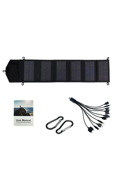 Choice 6-fold solar panel 800W Foldable Solar Panel Portable 6-fold Solar Panels Charger USB 5V DC Full Tim