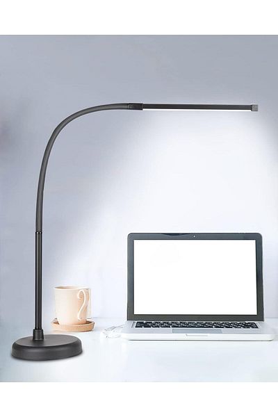 Choice black A LOOPITYS LED Desk Lamp, Swing Arm Architect Task Lamp with Long Flexible Gooseneck, 3 Color
