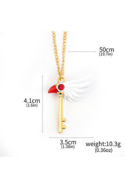 Choice Keychain Cartoon Anime Card Captor Sakura Choker Necklaces Cardcaptor Sakura Clow Charm Pendant KINO