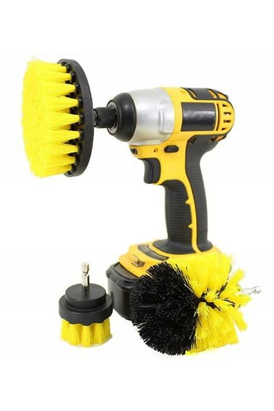 OEM Set of 3 nylon brushes for cleaning various surfaces