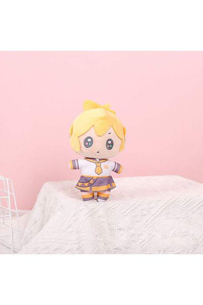Choice 14cm C New Hatsune Miku Plush Keychain 14cm Anime KAITO MEIKO Series Len Rin Cute Soft Stuffed Doll