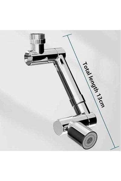 BOEM Rotary Faucet Extension/Bathroom Faucet Adapter, Two Shower and Bubble Modes, Universal, ABS