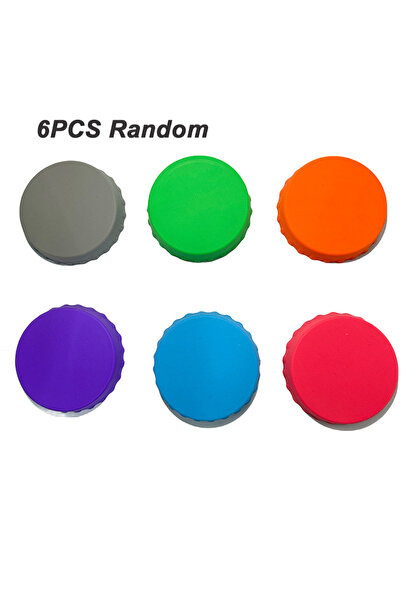 Choice F08-6Mixed Beverage Can Covers Leak Proof Sealing Cap Red Wine Soft St...
