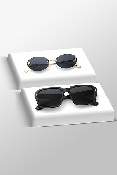 Nilu Moda Set of 2 Sun Glasses