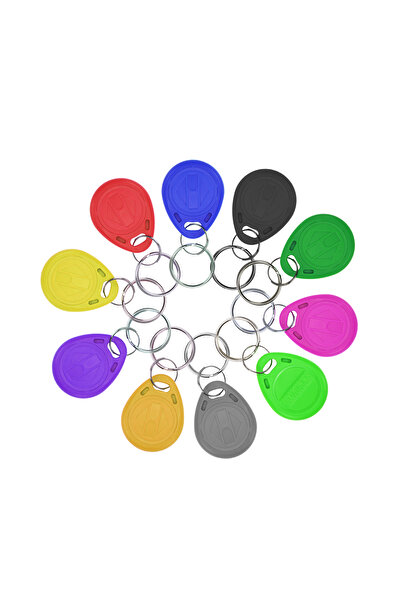 Choice1 10KeyT57 10pcs 125KHz T5577 Keyfobs Rewritable Duplicate Tag 5200 Pro...