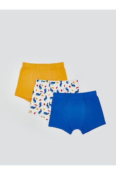 LC Waikiki New Season Combed Cotton Boy Boxer 3 τεμαχίων - S5FO80Z1