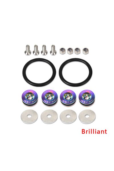 Choice Multicolor JDM Quick Release Fasteners Are Ideal For Front Bumpers, Rear Bumpers, And Trunk / Hatch