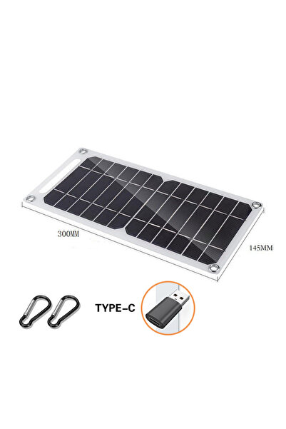 Choice1 1PC 30W Solar Panel With Waterproof Outdoor Hiking And Camping Portab...