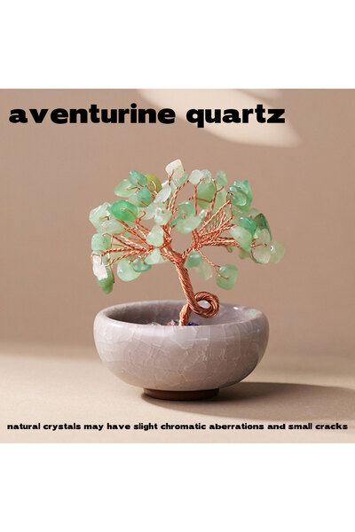 Choice قطعة واحدة من الكوارتز الأفينتورين، قطعة واحدة من شجرة الكريستال الطبي...