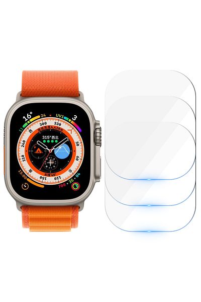 Choice 49MM iwatch ultra 2 3PCS Tempered Glass for Apple Watch Ultra 2/Ultra Screen Protector [49mm], Tempe