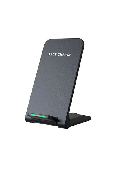 Vikefon black Wireless Chargers Dual Coil Fast Charging Stand Pad For iPhone 16 15 14 13 12 11 Pro Max Sams