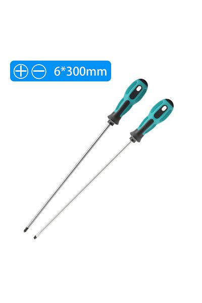 Choice 2pcs SL and PH Extended 410mm Screwdriver Long Slotted Phillips Screwdriver Rubber Handle Multipurpo