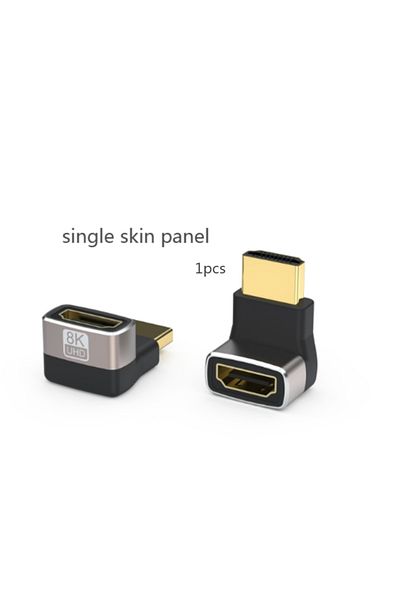 Choice محول HDMI 8k M-F270 بزاوية 90 و270 درجة، HDMI 2.1 8K@60hz 2.0 4K@120hz 2K زاوية قائمة HDMI ذكر إلى F