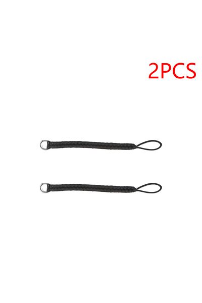 ALLOYSEED Black 2PCS Handmade Woven Camera Hand Strap Adjustable Camera Strap with Safer Connector Hand Strap
