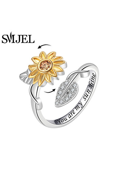 Choice خاتم جديد قابل للتغيير 509 من عباد الشمس للقلق، حلقات فيدجيت سبينر للن...