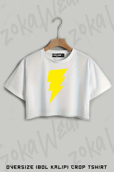 ZOKAWEAR Tricou oversize cu imprimeu flash