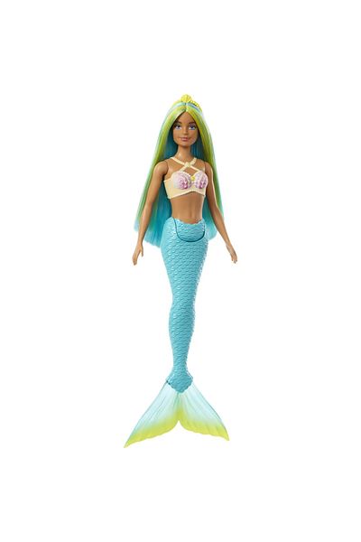 Barbie DREAMTROPIA MERMAID DOLL WITH YELLOW CORSET AND BLUE TAIL