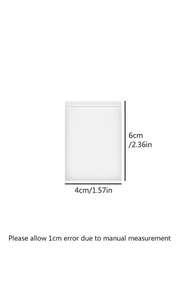Choice 500 قطعة من حقيبة بسحاب شفافة، مقاس 4×6 سم، حقيبة محكمة الإغلاق، مناسب...