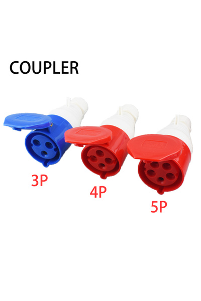 Choice7 5P 32A Coupler IP44 Industrial Plug and Sket Waterproof Connector 3PI...